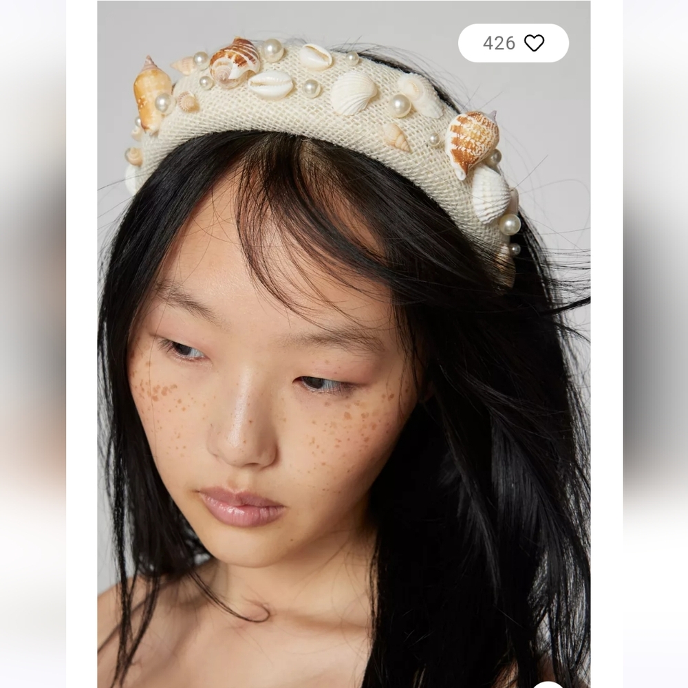 NWT Shell & Pearl Headband